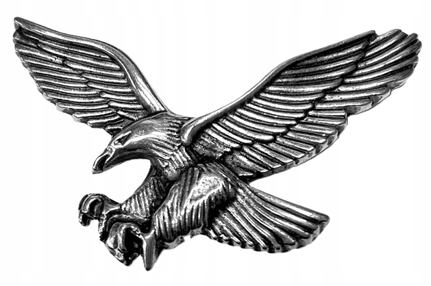 Emblemat, ozdoba do sakw, kufrów, wałków Orzeł Wąski