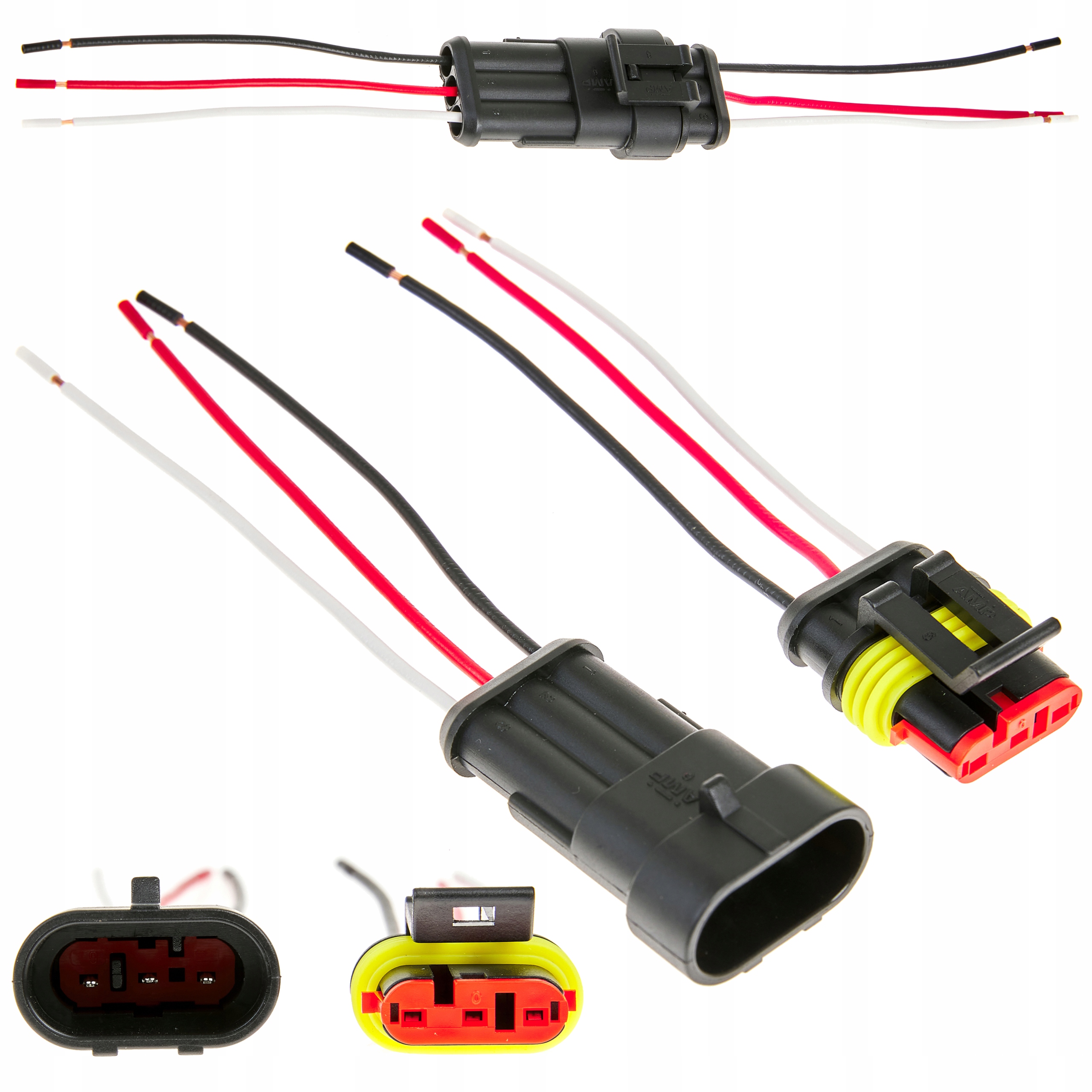 KOSTKA WTYK SUPERSEAL ZŁĄCZE HERMETYCZNE 3 PINOWE