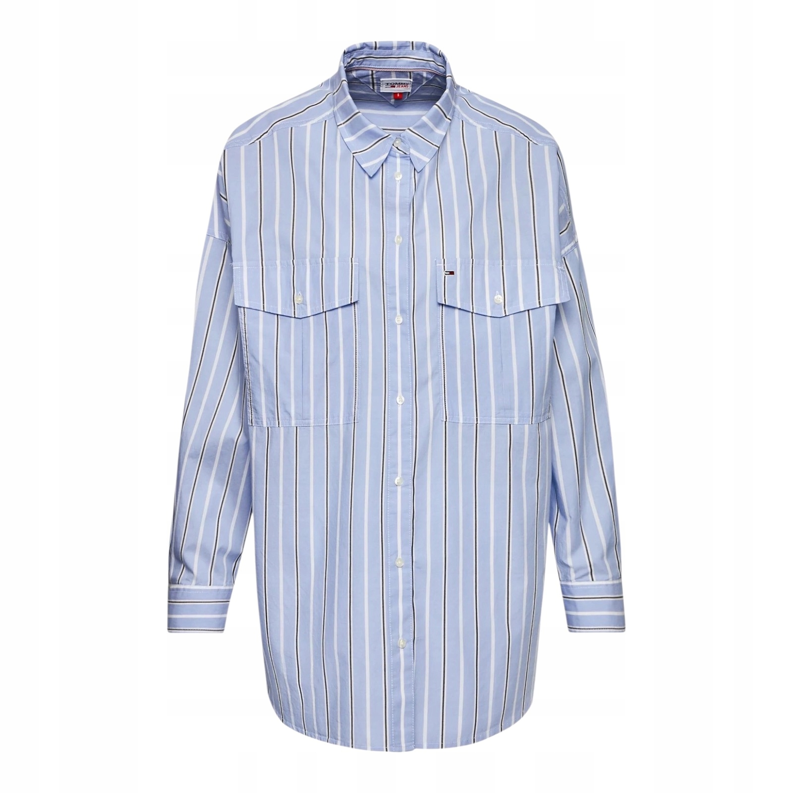 Dámská oversize košile Tommy Jeans DW0DW11898 Modrá Xxs