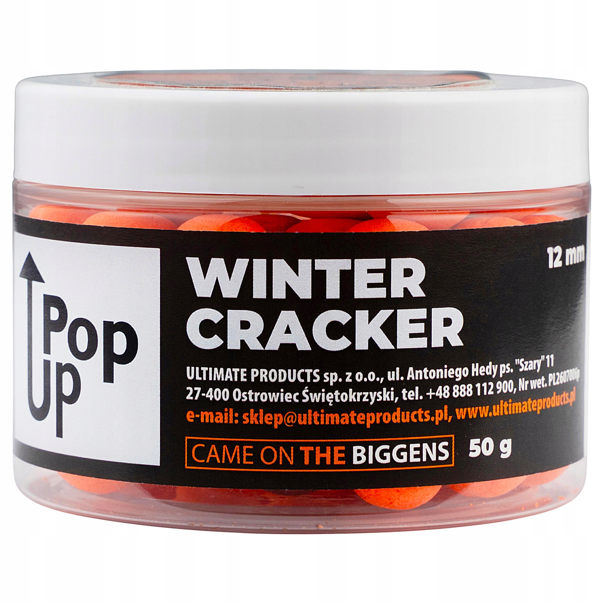 Kulki proteinowe owocowe Ultimate Products Winter Cracker Pop-Ups 12 mm
