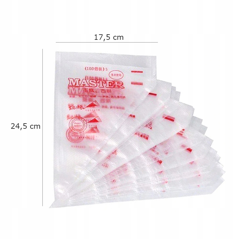 FOLIOWE WORKI CUKIERNICZE RĘKAWY DO CIAST 100SZT Rodzaj akcesoriów inny