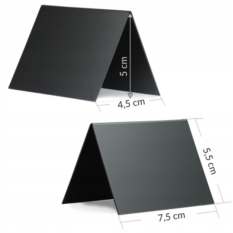 STOJACZKI CZARNE kredowe WINIETKI wersja V 10szt Stan opakowania oryginalne