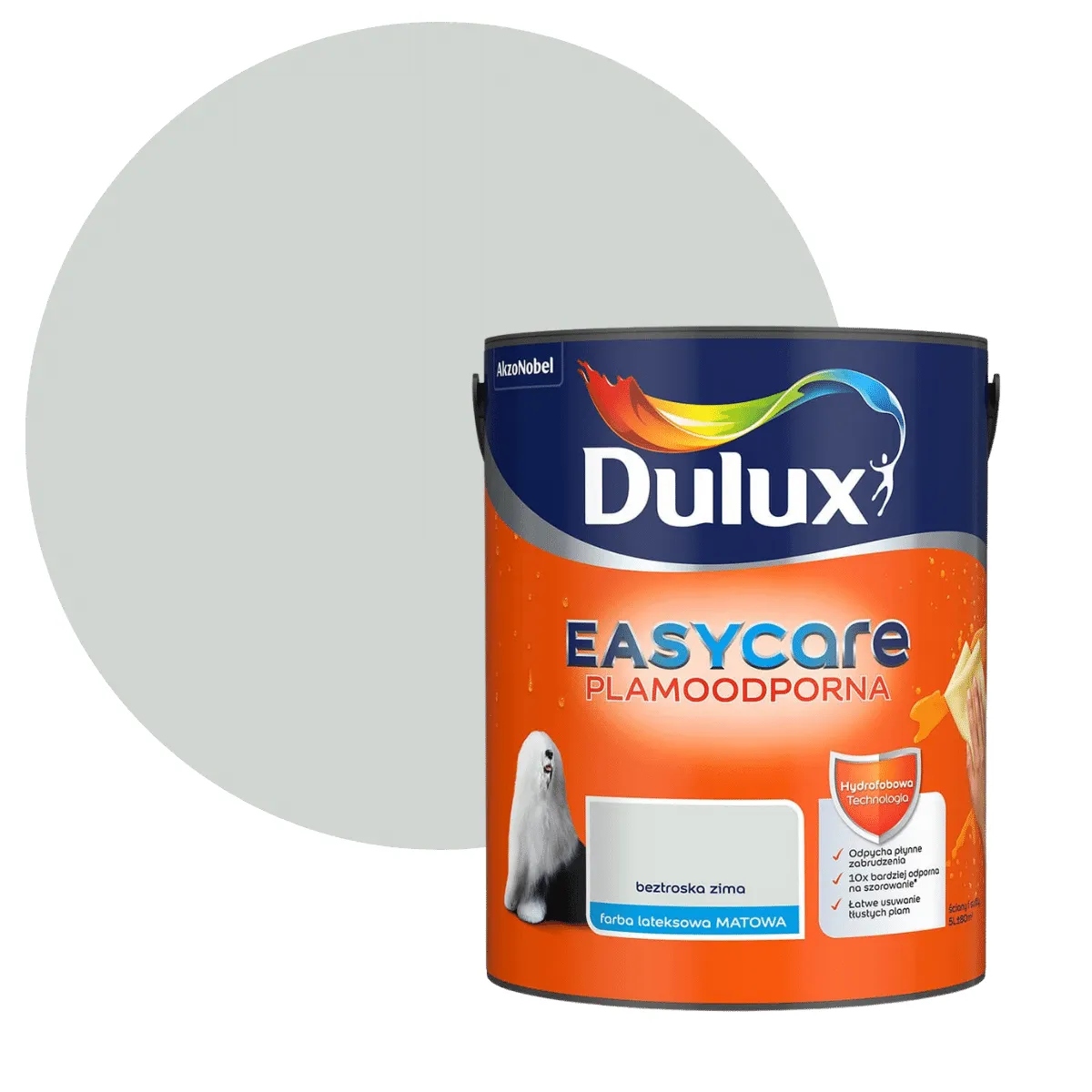 Dulux Easycare Barva Odolná Proti Skvrnám Bezstarostná zima 5L