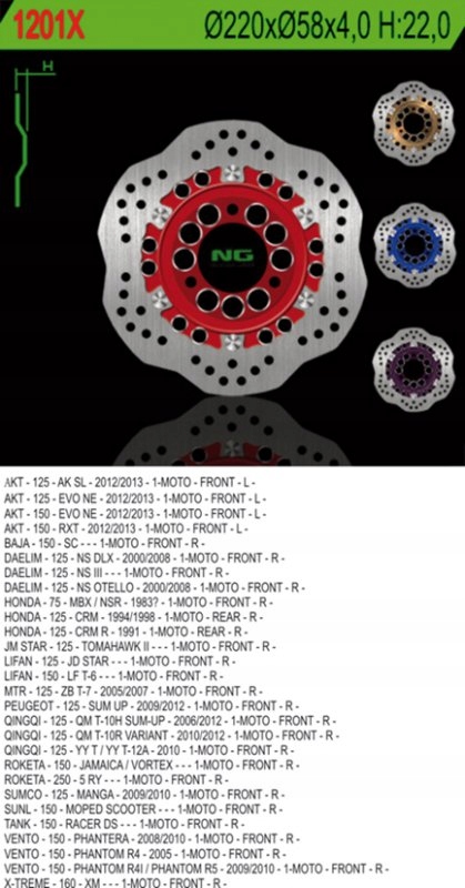 Predný Brzdový Kotúč Daelim 125 '00-'08, Peugeot 125 Sum '09-'12