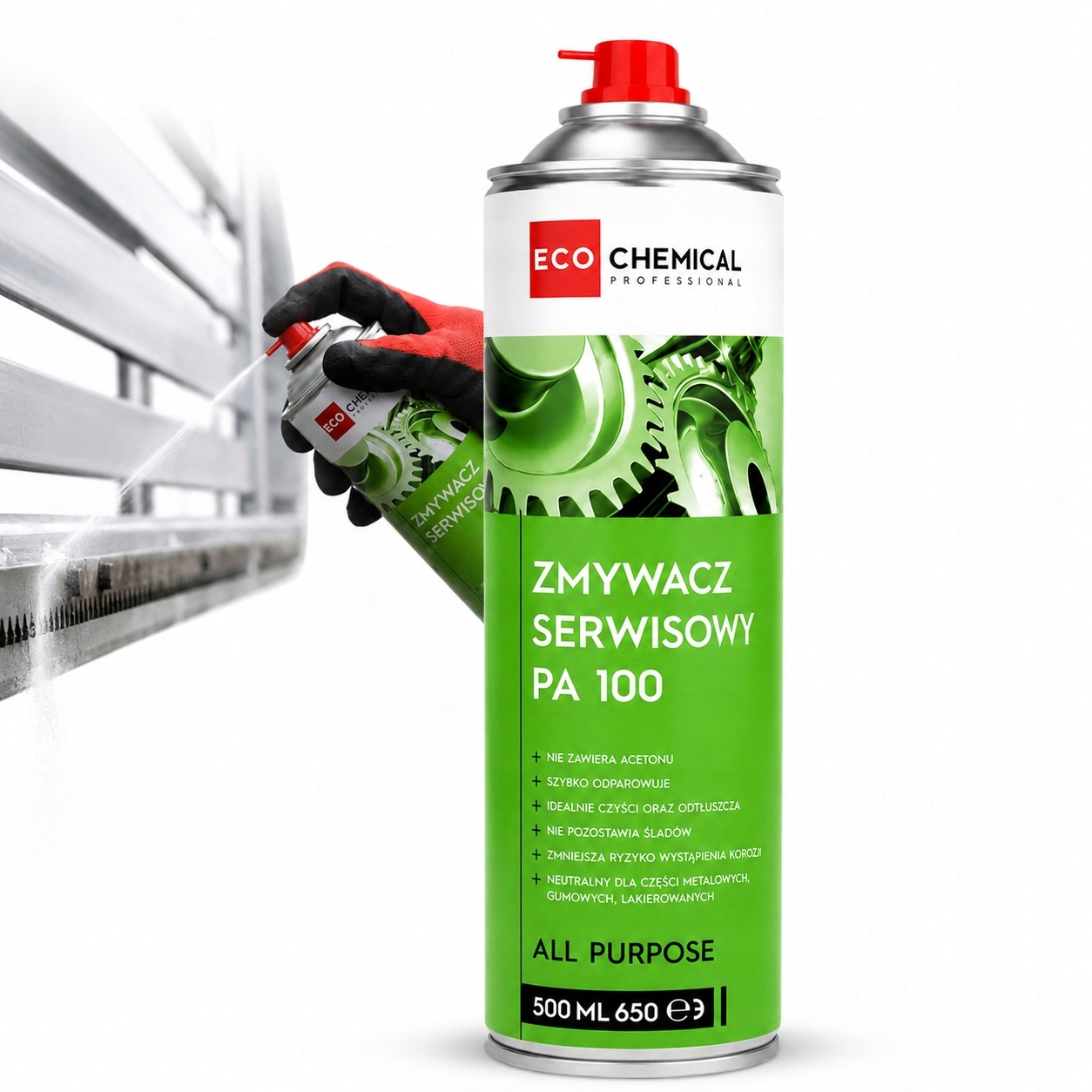 Zmywacz serwisowy odtłuszczacz Pa 100 500 ml EcoChemical bez acetonu
