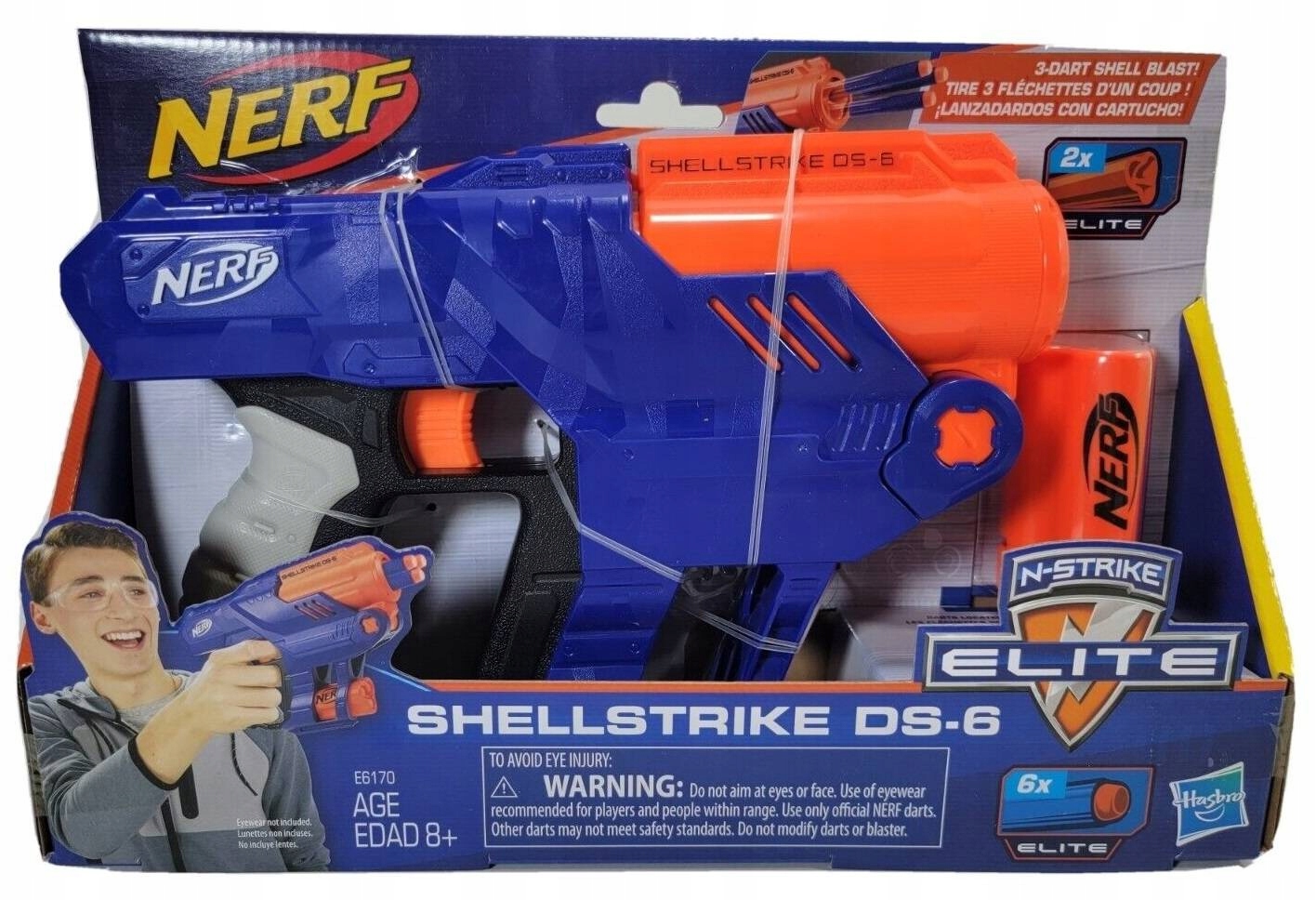 NERF N-STRIKE ELITE Shellstrike PISTOLET WYRZUTNIA