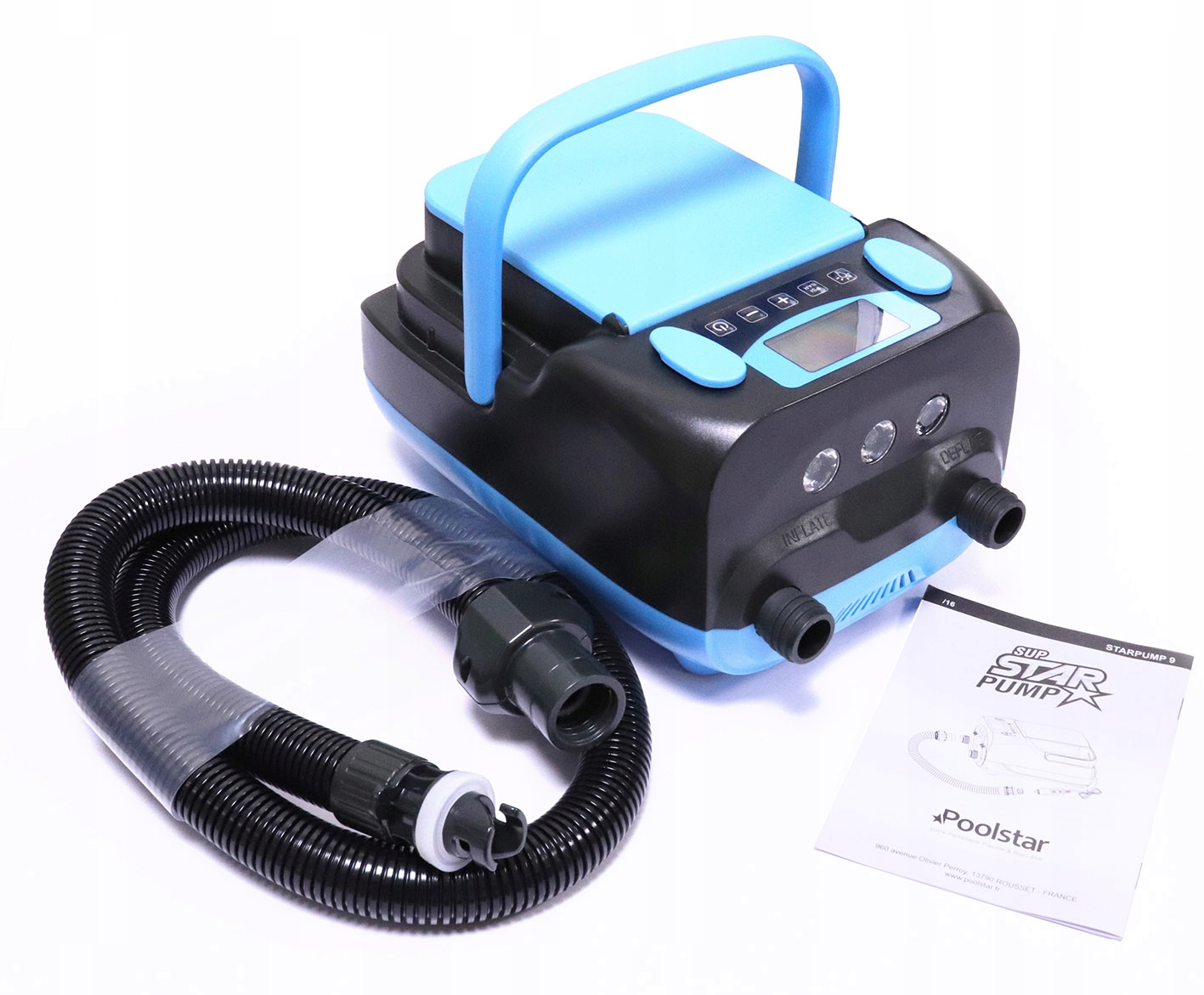 Elektryczna pompka do desek SUP Poolstar STAR 9 + z Akumulator Model 9