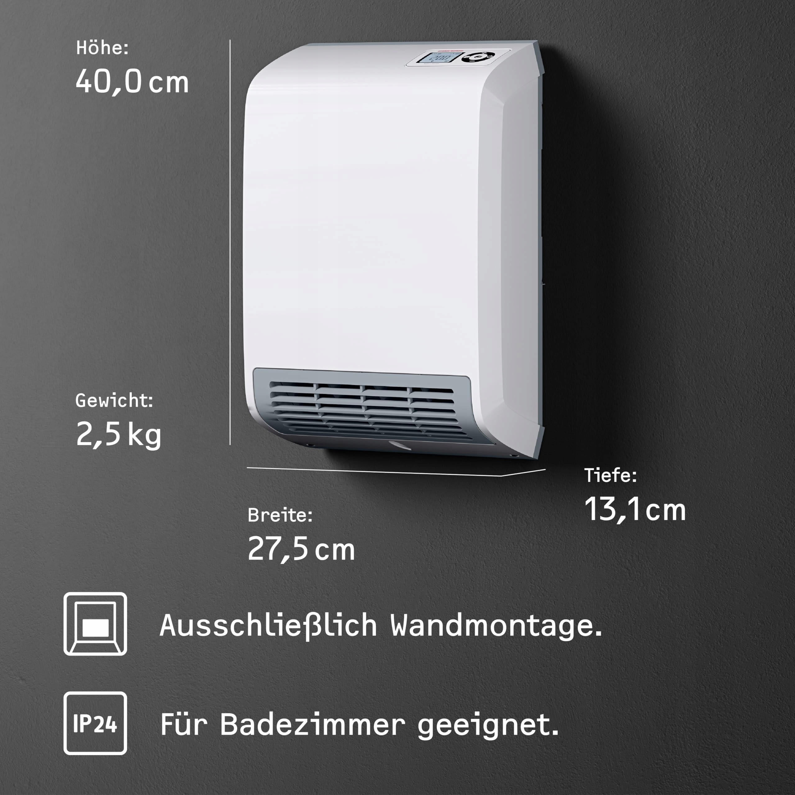 STIEBEL ELTRON CK 20 Trend LCD 2kW Energooszczędny Grzejnik Elektryczny — miniatura 5