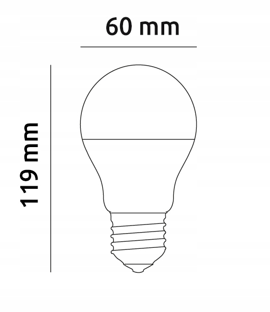Żarówka LED E27 15W 2400lm = 240W CCD More Lumens SuperLED biała ciepła Rodzaj gwintu E27