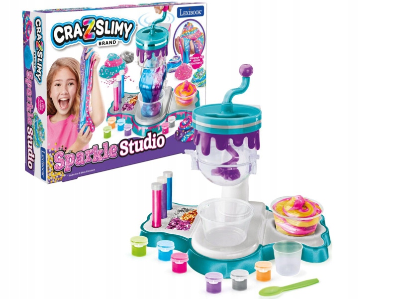 Zestaw kreatywny Cra-z-art Cra-Z-Slimy Studio z brokatem CRSLIM40