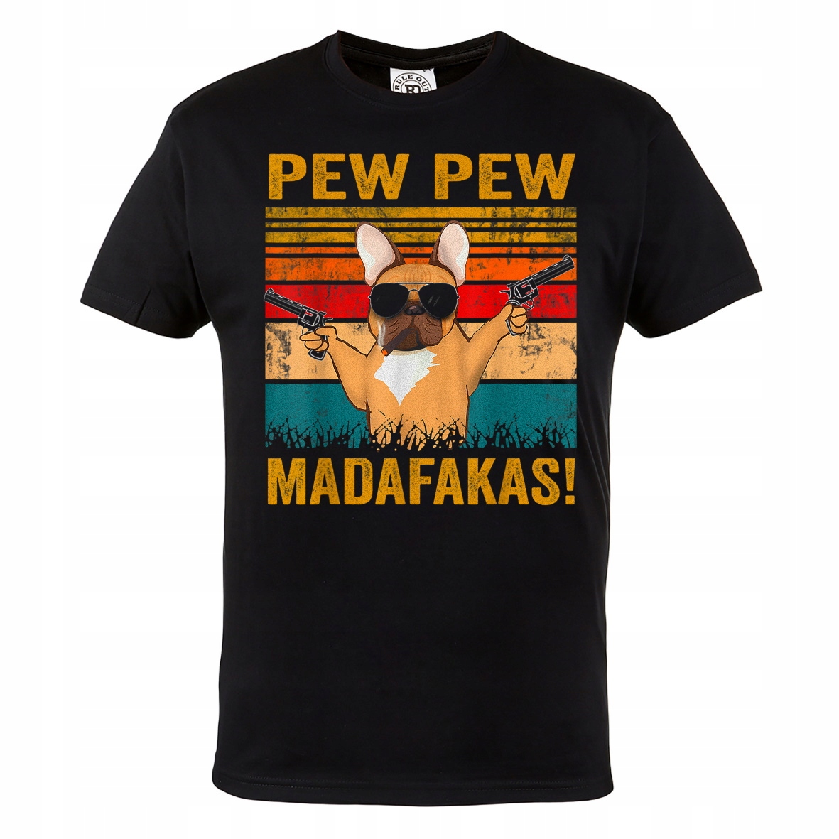 

Męska Koszulka Z Psem Pew Pew Madafakas