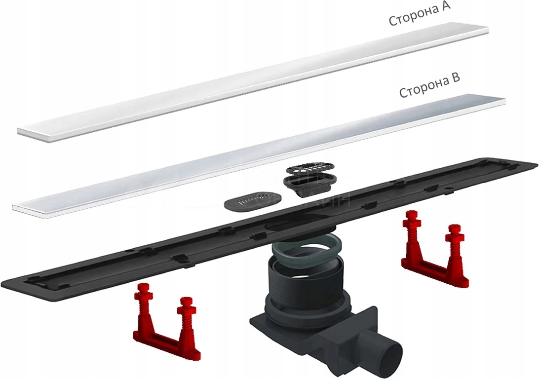 Odwodnienie prysznicowe Confluo Premium Drain Line+ White Glass