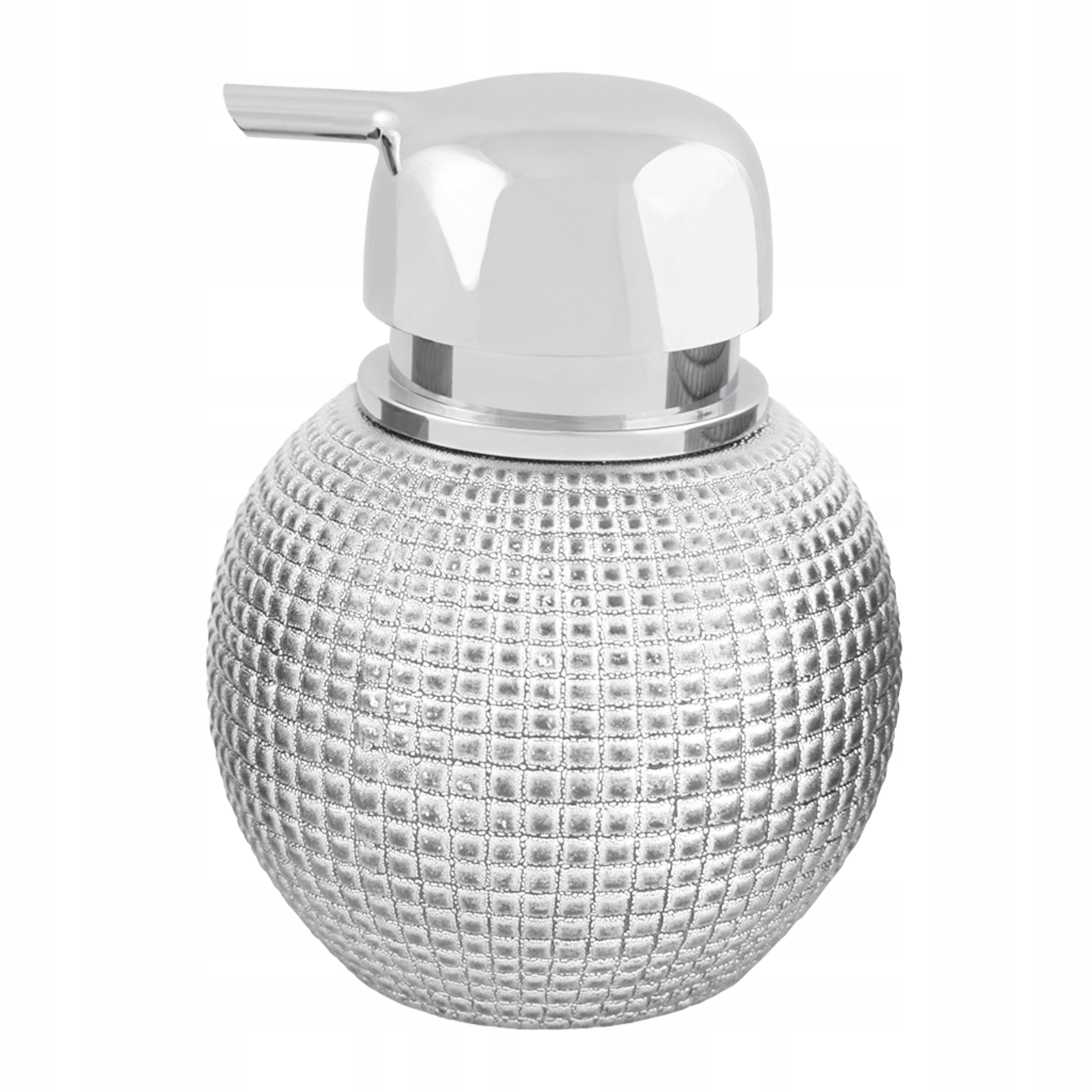 

Stylowy Srebrny Dozownik na mydło modny rzeźbiony