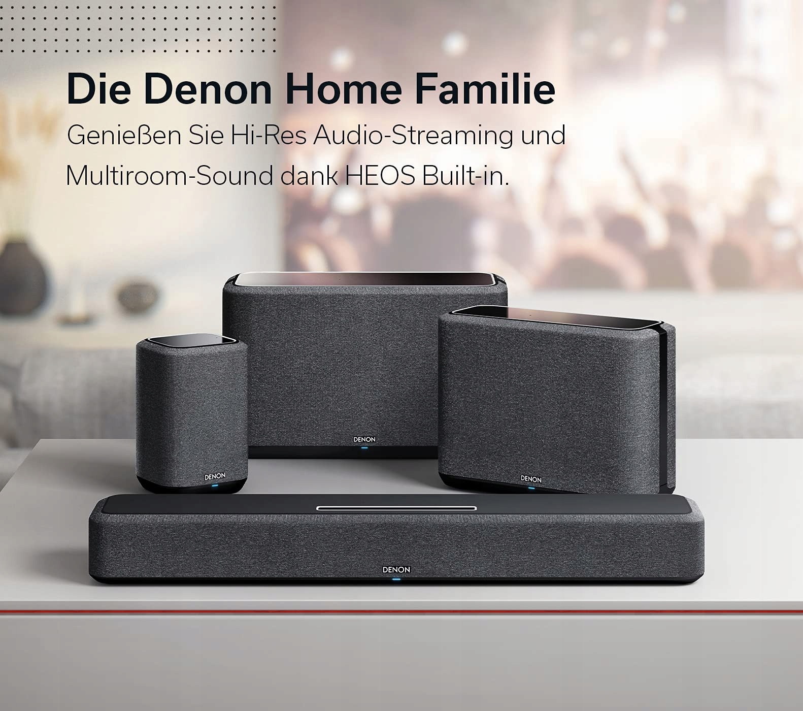 DENON Home 350 Multiroom Speaker with HEOS, Alexa, WiFi, Bluetooth, USB — miniatura 9