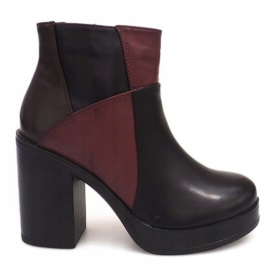 

Czarne Skóra ekologiczna Buty Botki r.36