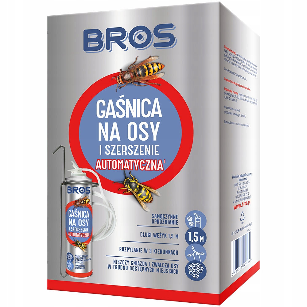 

Gaśnica na osy i szerszenie Bros 1793 400ml
