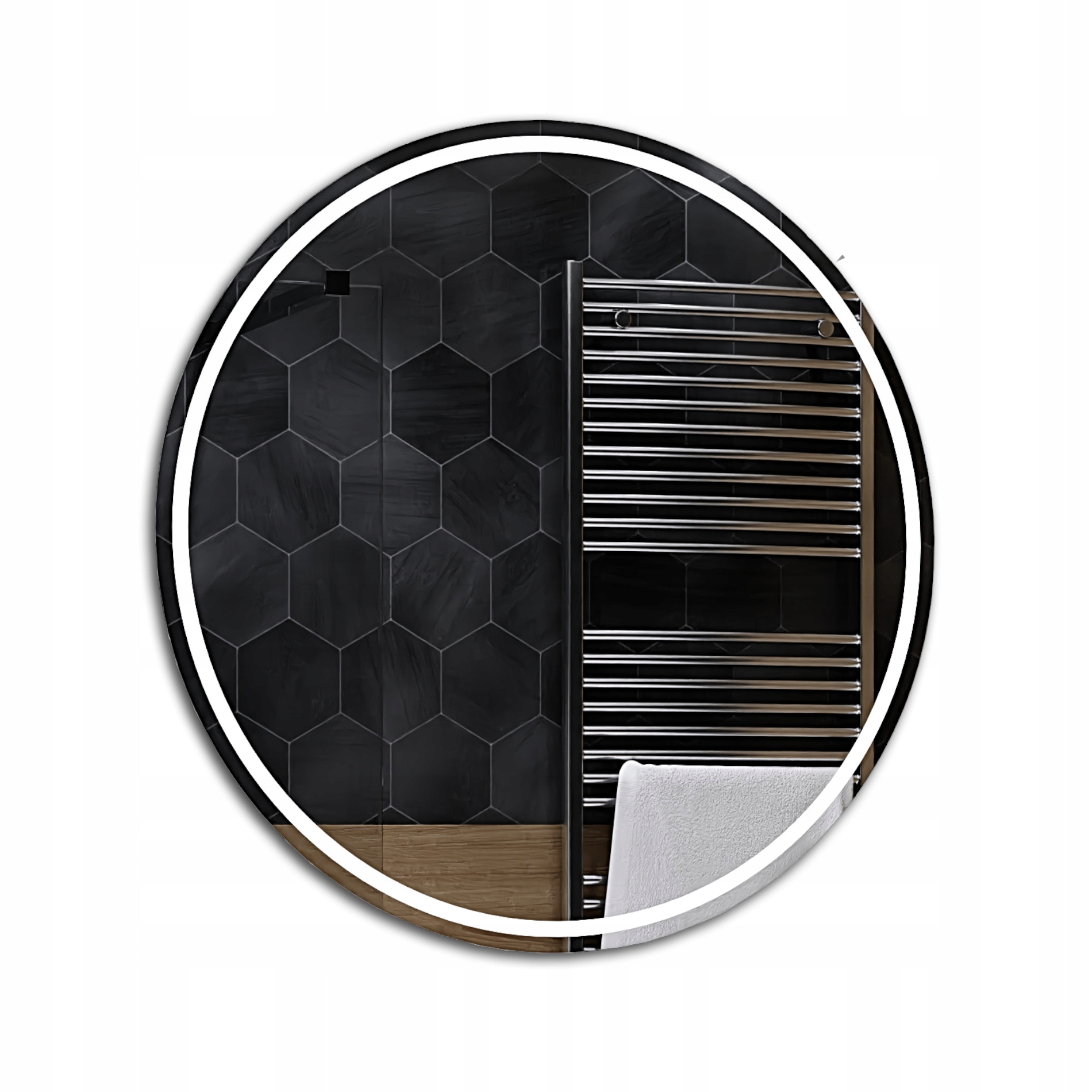 

Okrągłe Lustro Led 70cm Łazienkowe - London