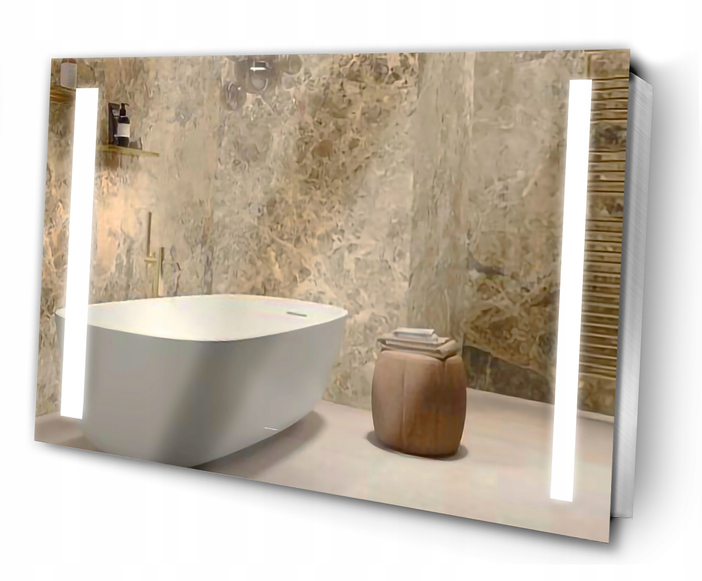 

Lustro Led Podświetlane Nowoczesne Ledowe 80x70