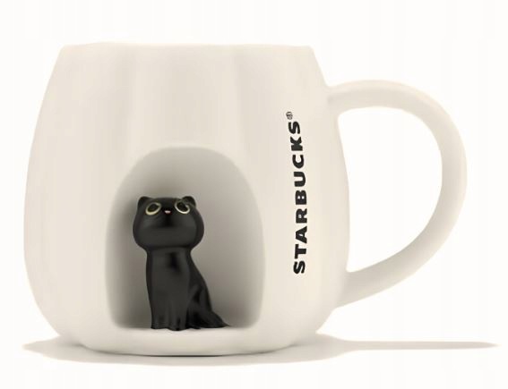Kubek Starbucks 413ml Pumpkin Window Cat Halloween Kot