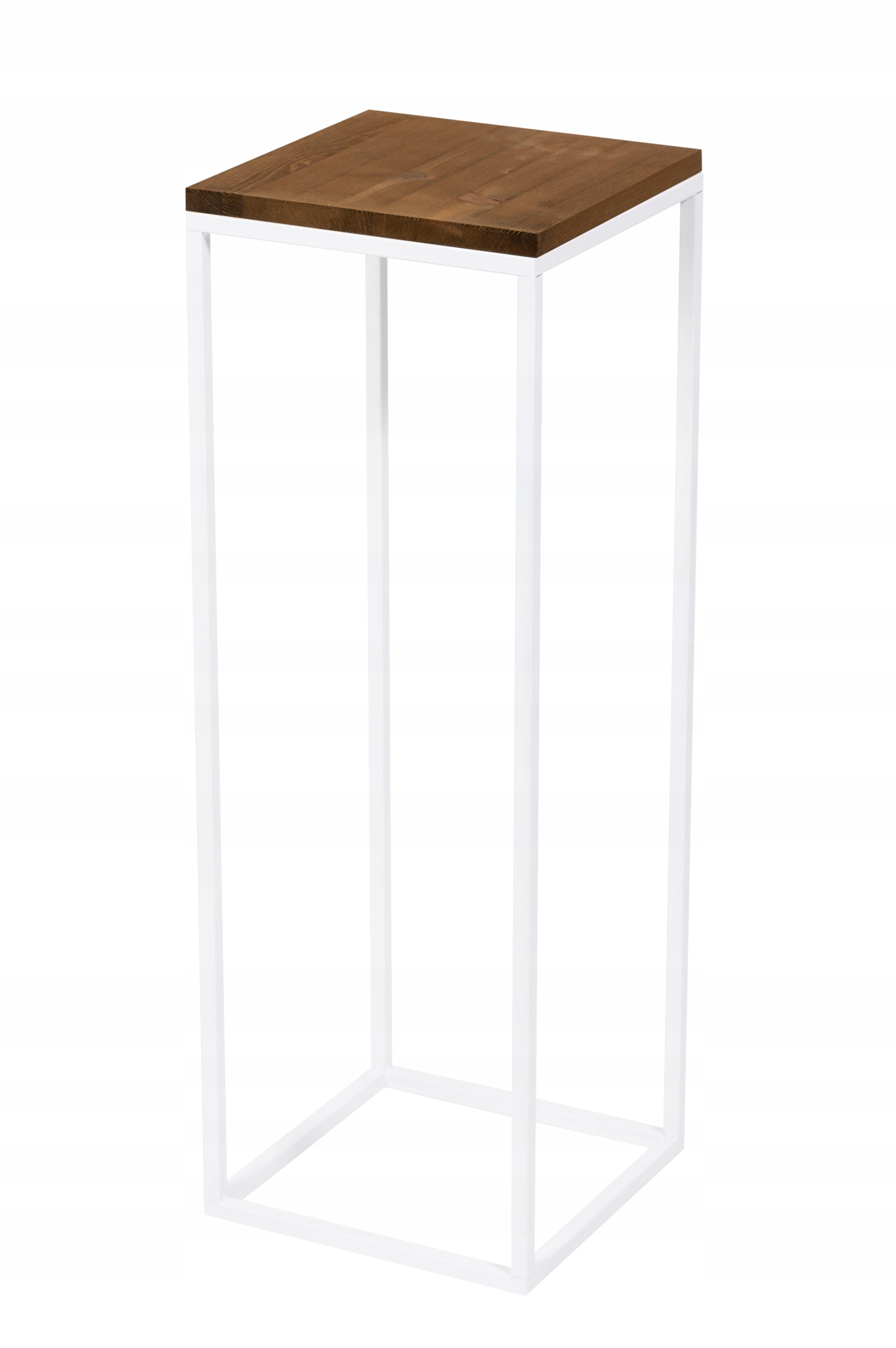 Držák Na Květináč Kovový Stojan Na Květiny Bílý 70 CM Loft Polský Výrobek