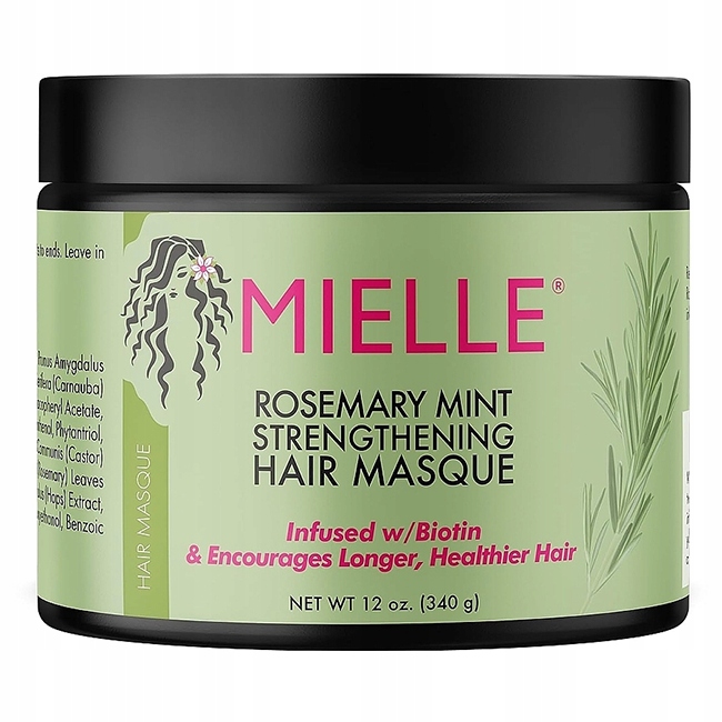 Vyživující maska na vlasy Mielle Rosemary Mint posilující 340 ml