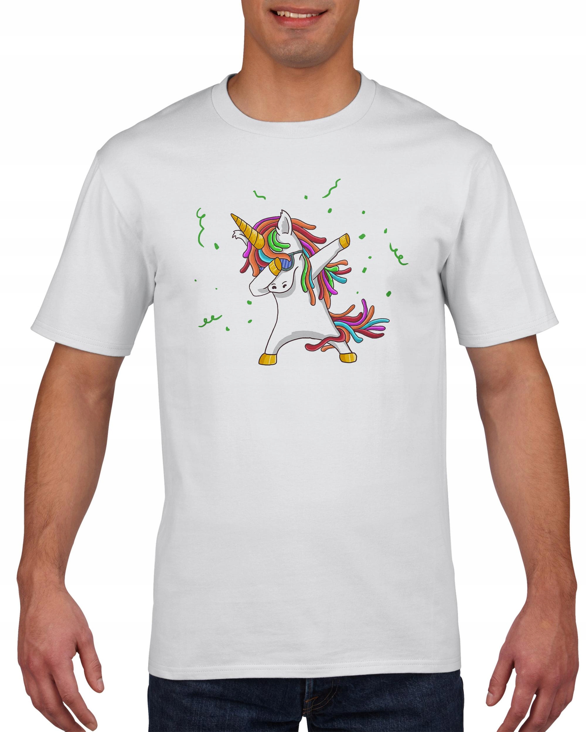 

Koszulka męska Dabbing unicorn jednorożec