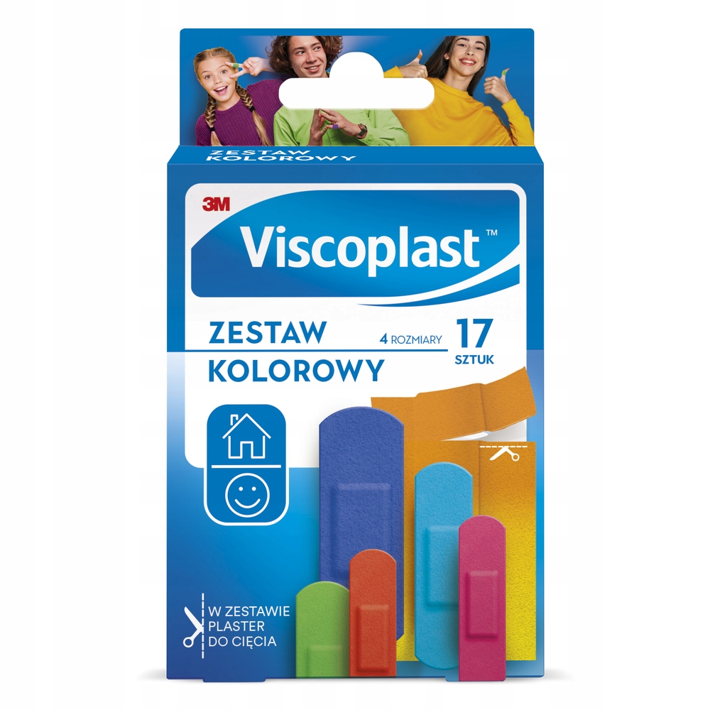 

Viscoplast zestaw kolorowych plastrów 17 szt.