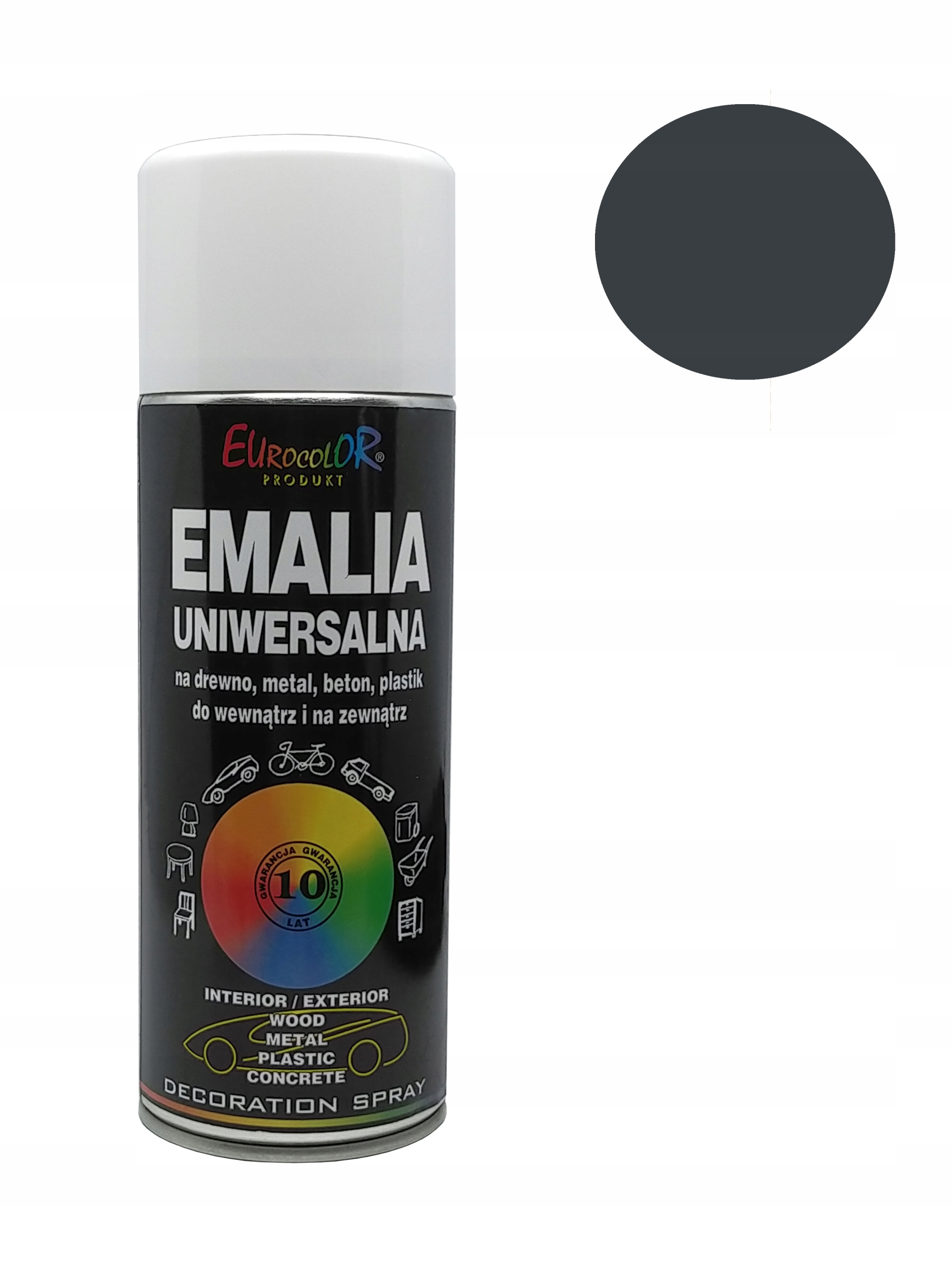 

Farba Uniwersalna Eurocolor Ral Spray 7016 Mat