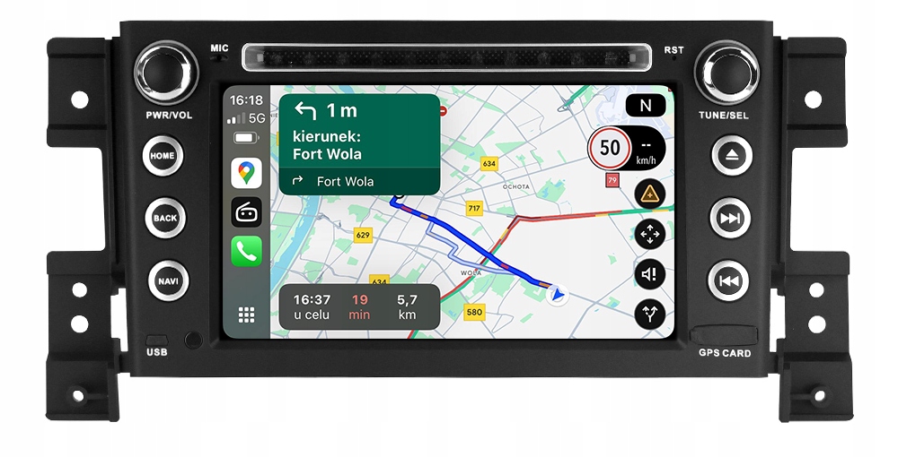 Suzuki Grand Vitara 2005-2015 Rádio Navigace Android Auto Aplikace Carplay