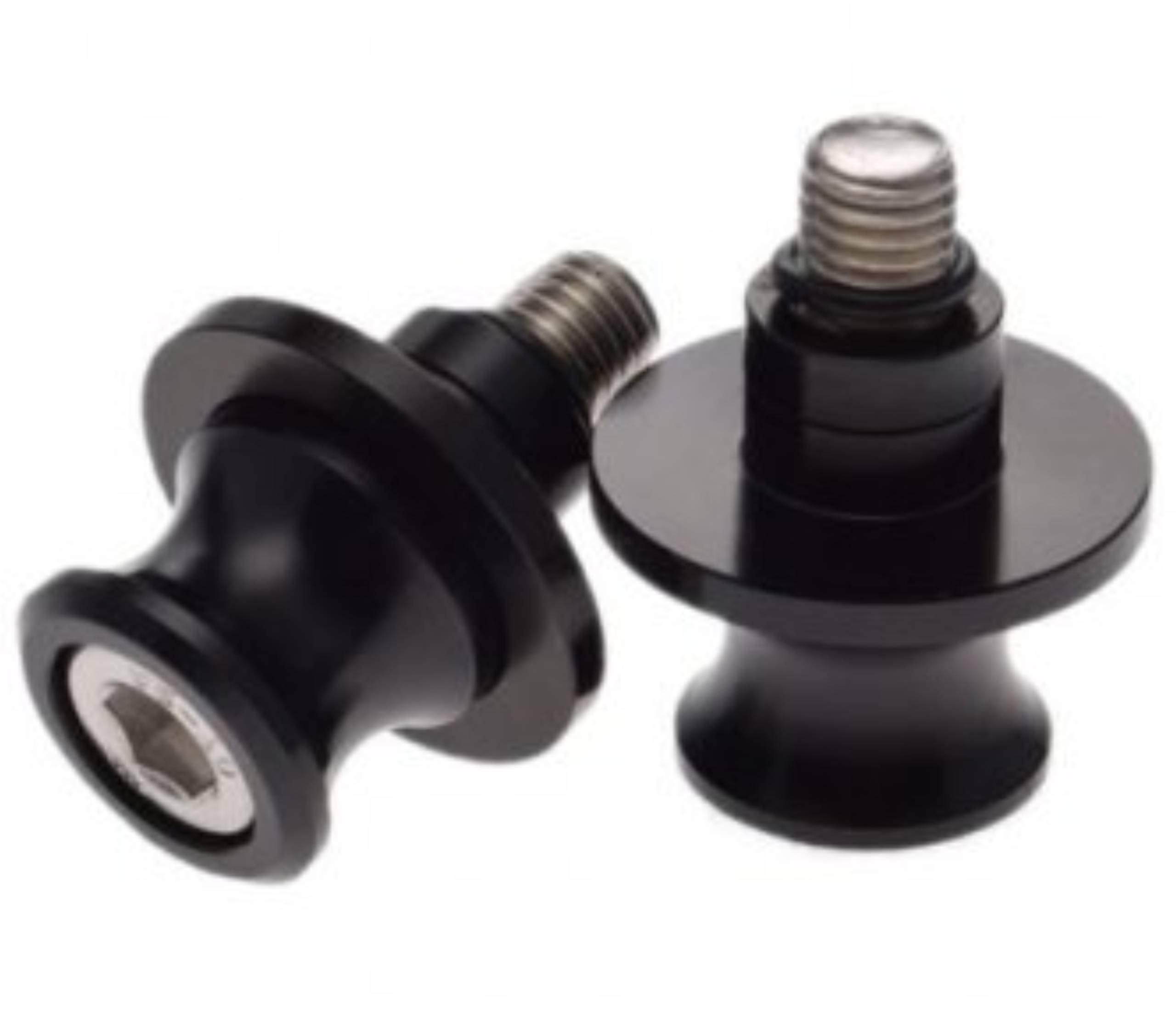 2x Rolki Wahacza Uchwyt Podnośnik Motocyklowy 10 mm x 1,5 Czarny Yamaha Ktm