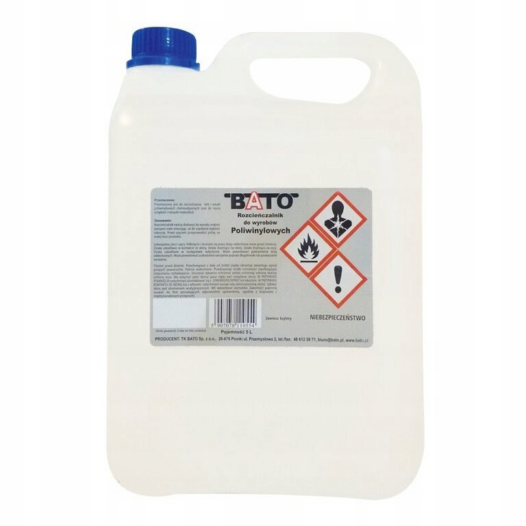 ROZCIEŃCZALNIK DO WYROBÓW POLIWINYLOWYCH ROZPUSZCZALNIK BATO 5L
