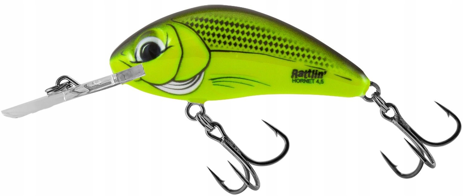 Wobler Salmo Rattlin H4 Chartreuse 4,5cm Pływający