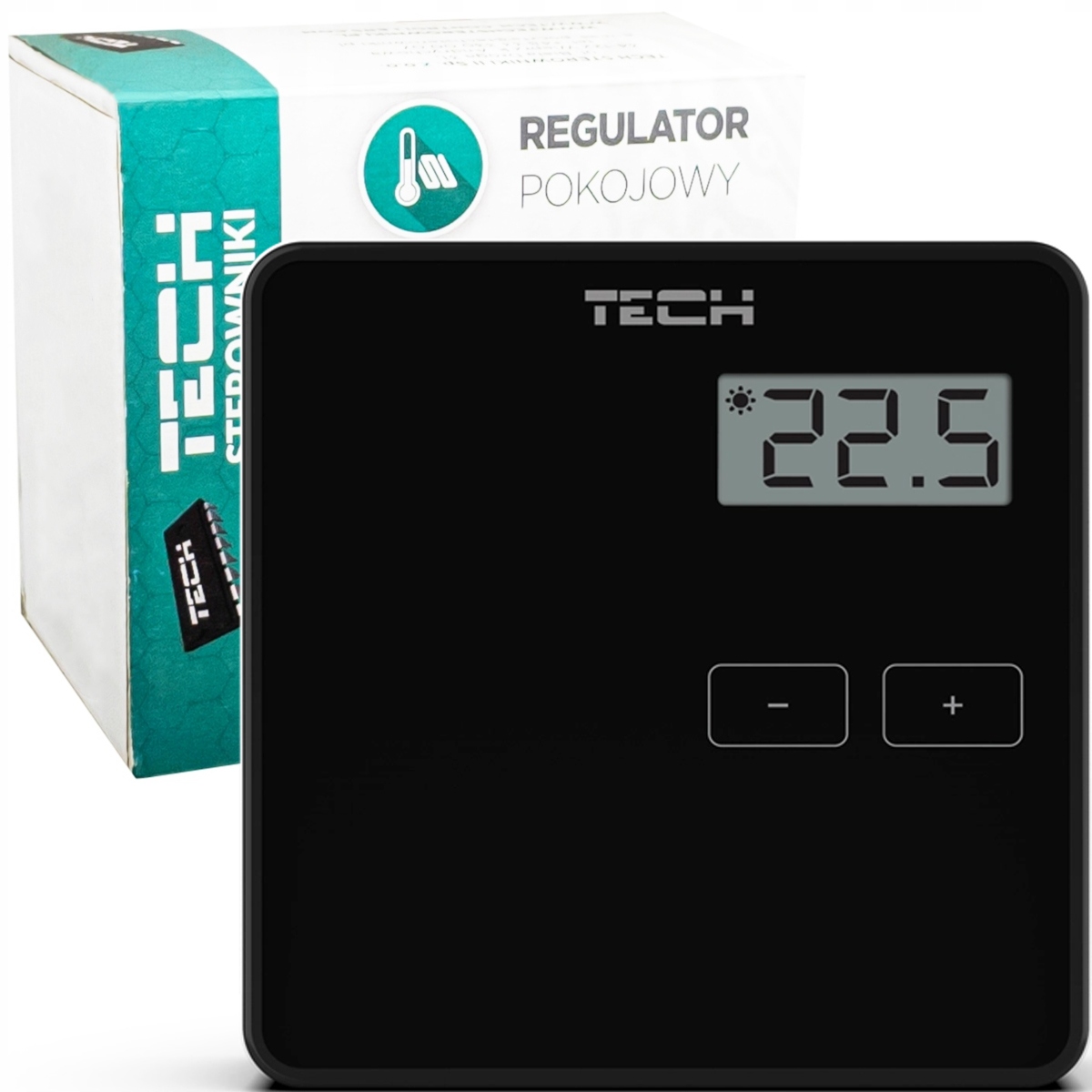 Regulátor Pokojový Termostat Drátový Tech ST-294 v1 Černý