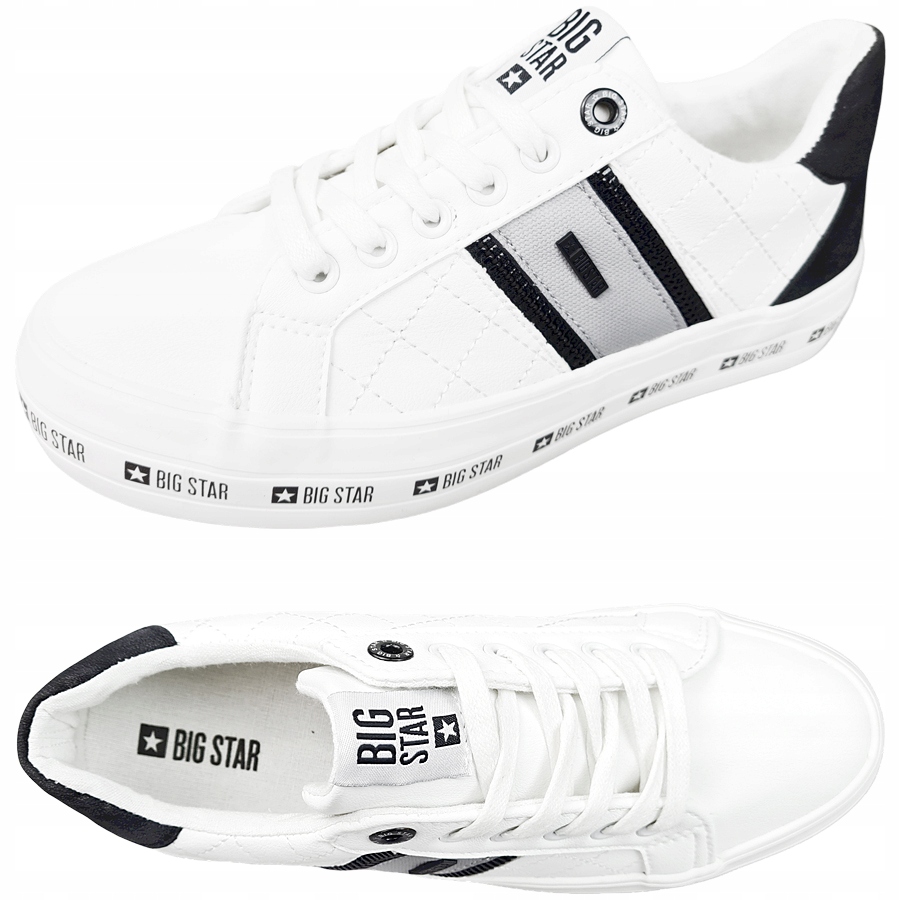 

Trampki Big Star białe damskie ekoskóra II274071