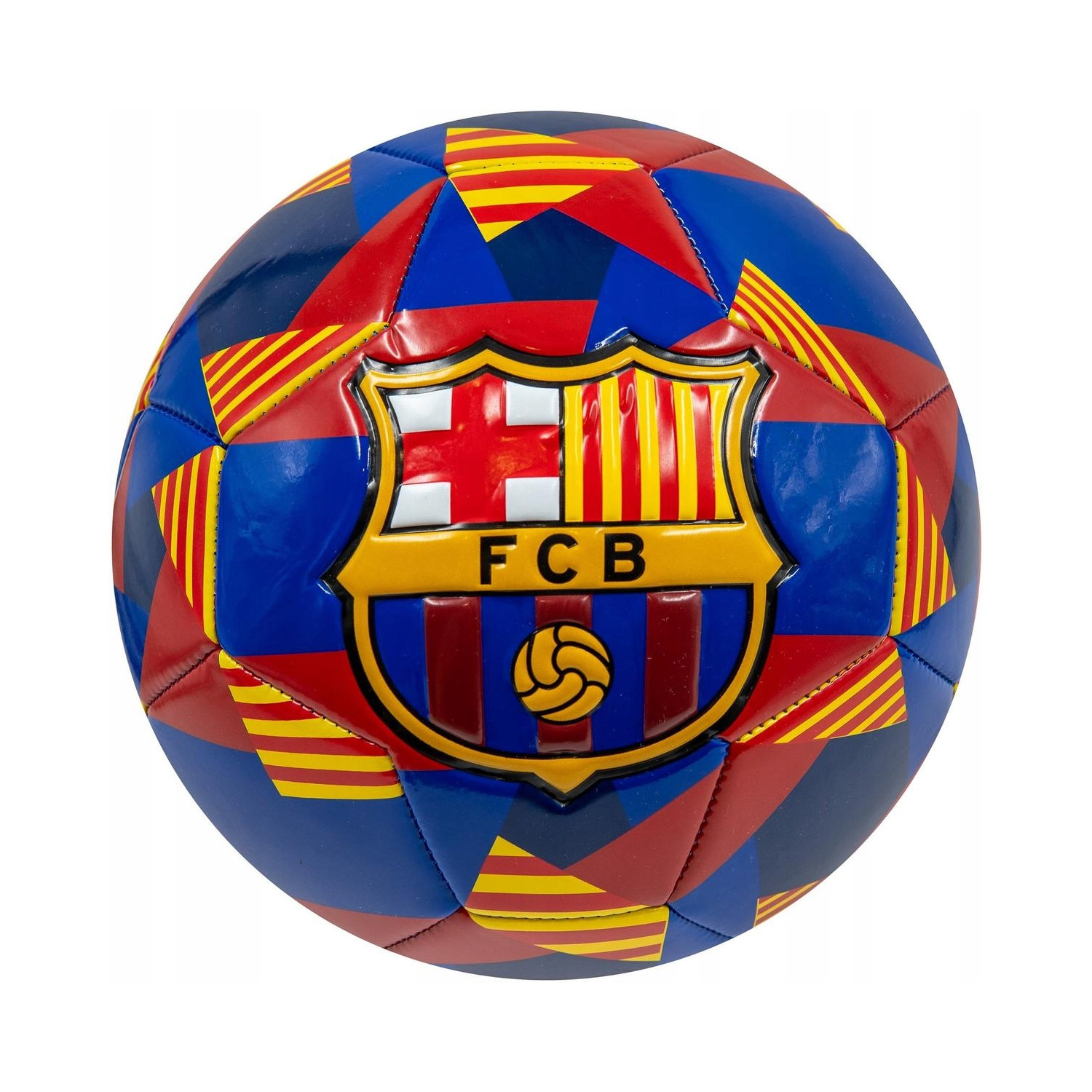 Piłka nożna treningowa rekreacyjna Fc Barcelona Senyera Abstract Rozmiar 5