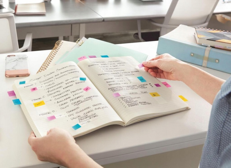 Zakładki indeksujące Post-it pomarańczowe 25x43mm Marka inna