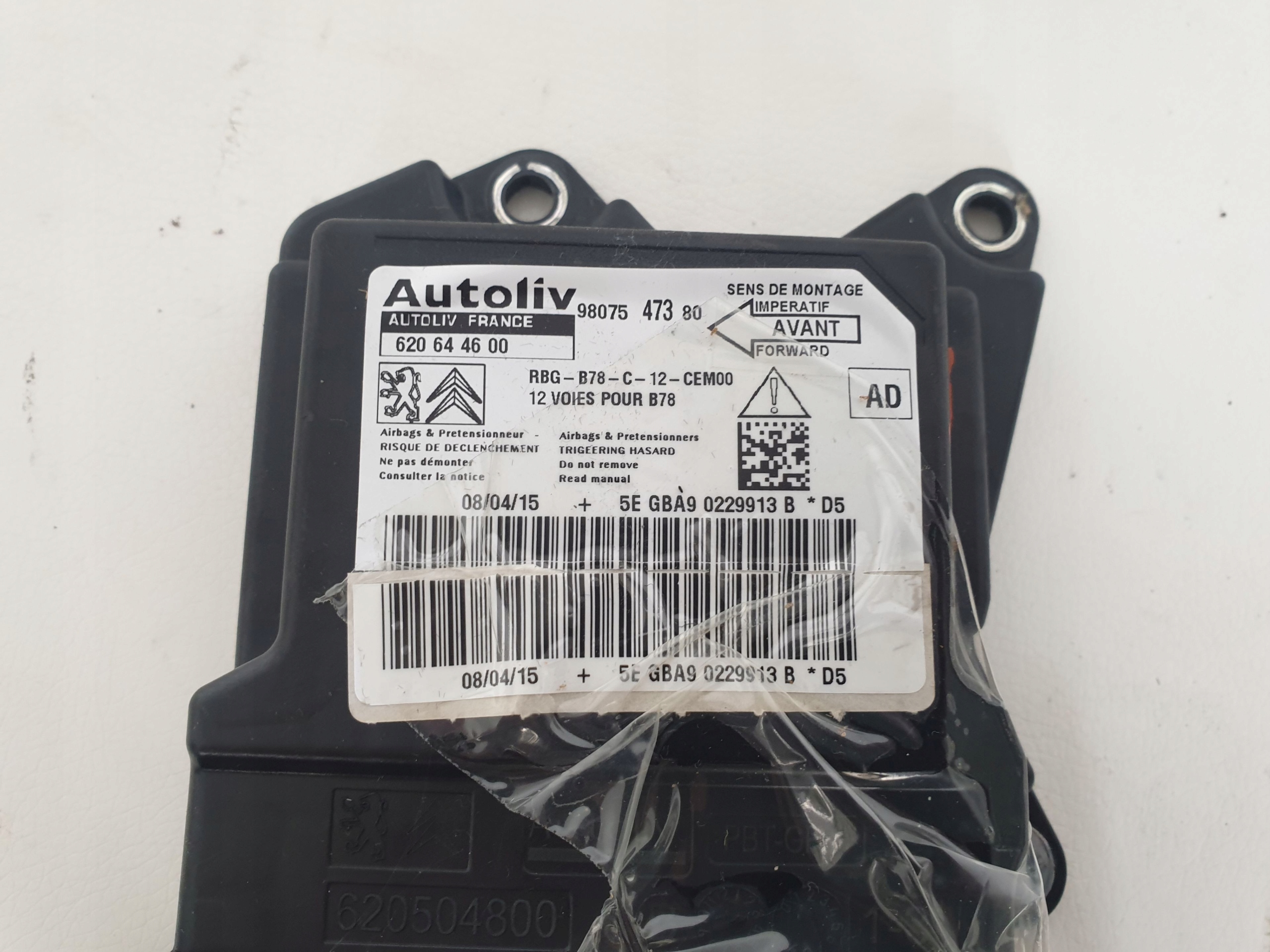 CITROEN C4 GRAND PICASSO II 13-16 modulo Centralina SENSOR airbag AIR BAG
