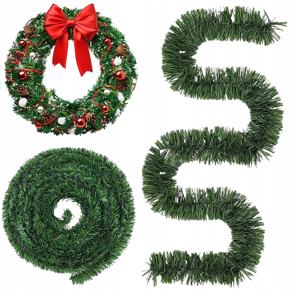 

2x Girlanda Świąteczna Choinkowa Łańcuch Wąż 800cm