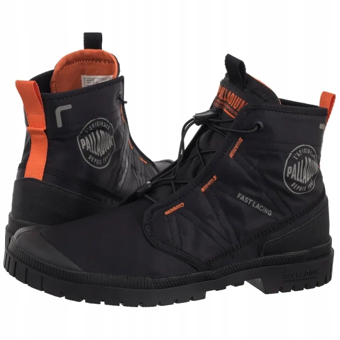 Boty Tenisky Palladium SP20 Travel Hi Black 74476-008-M Černé