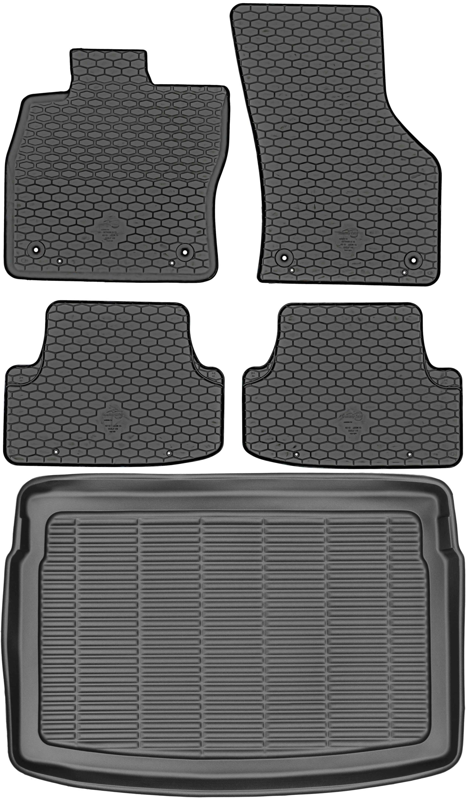 Volkswagen Golf VII Hatchback od roku 2012-2020 Sada Koberce batožinový priestor