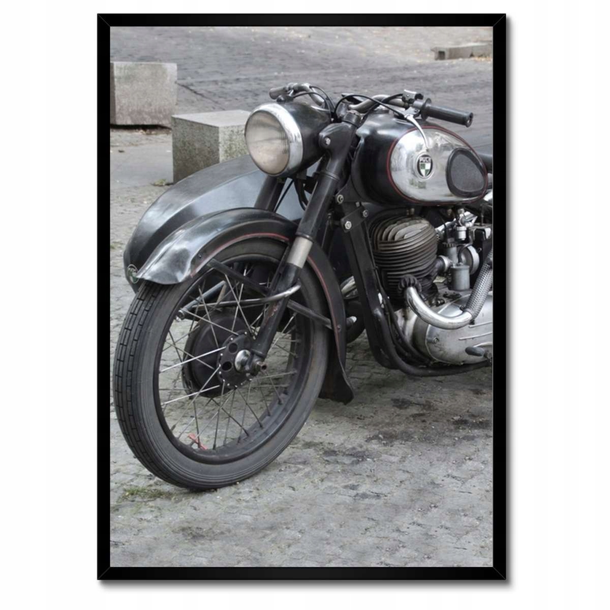 Plakáty v rámu 50x70 Klasický motocykl Motor