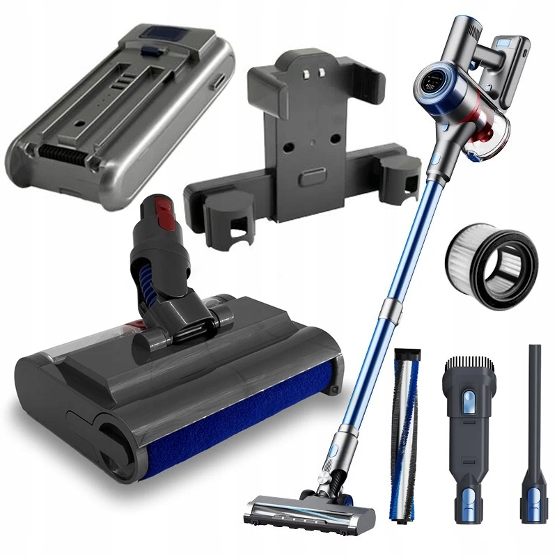 Bezdrôtový Vertikálny Vysávač Bezvreckový Zermat S8 Sada Mopovacej Hubice