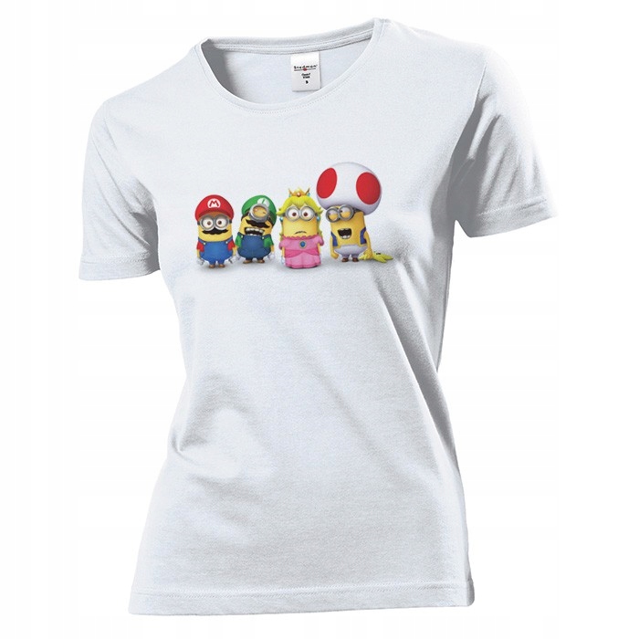 

Koszulka damska Minionki Gru Dave Bob Kevin L