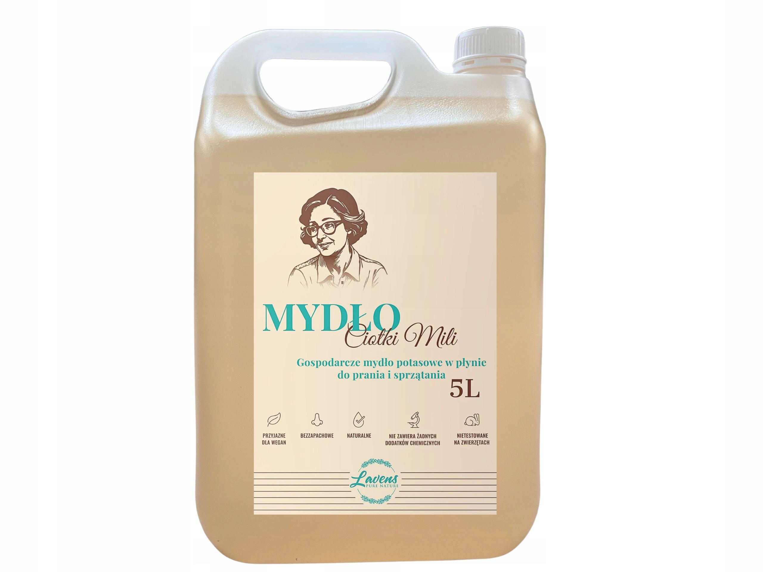 Levně Přírodní tekutý prací prostředek Šedé draselné mýdlo Univerzální domácí mýdlo 5L