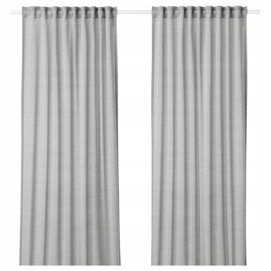 Ikea Hilja závěs 2 ks 145x300 cm, Šedá