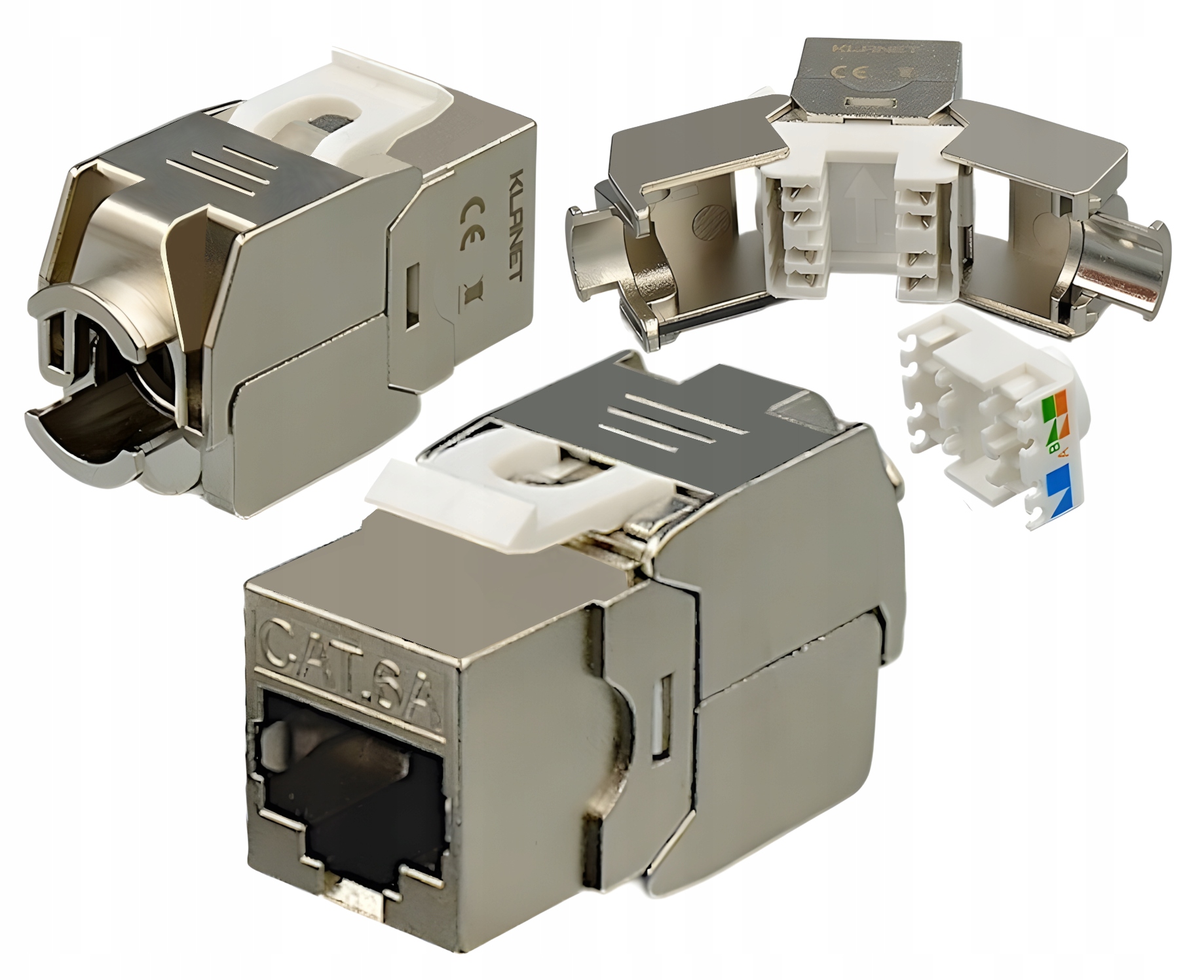 Moduł keystone Klanet RJ-45 STP kat.6a beznarzędziowy