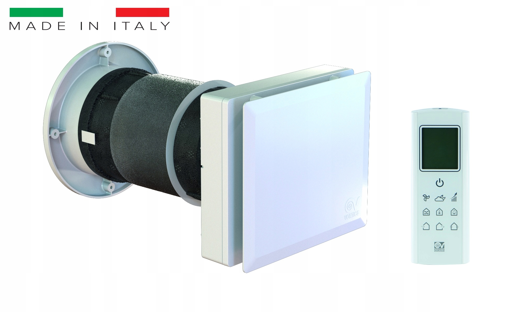 Rekuperator ścienny VORTICE 160 40m3/h HCS Pilot MADE IN ITALY Rodzaj rekuperator