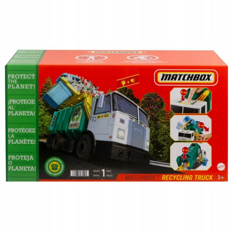 Mattel Matchbox Śmieciarka do recyklingu HHR64 Marka Mattel