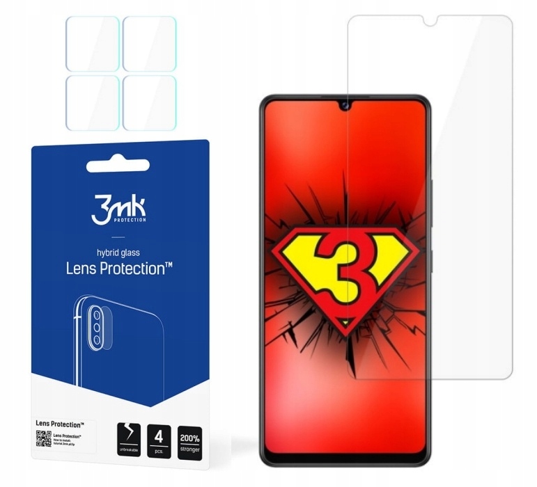 

Szkło na Galaxy A42 5G, 3MK Fg, Hybryda + Aparat