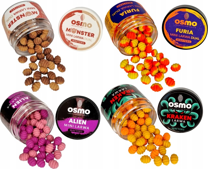 Zestaw Przynęt Osmo Mini Larwa Wafters Monster Furia Alien Kraken